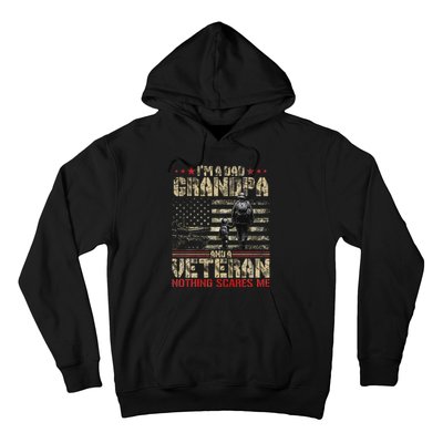 IM A Dad Grandpa And Veteran Fathers Day Papa Grandpa Hoodie