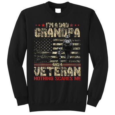 IM A Dad Grandpa And Veteran Fathers Day Papa Grandpa Sweatshirt