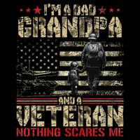 IM A Dad Grandpa And Veteran Fathers Day Papa Grandpa Impact Tech Backpack