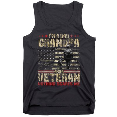 IM A Dad Grandpa And Veteran Fathers Day Papa Grandpa Tank Top