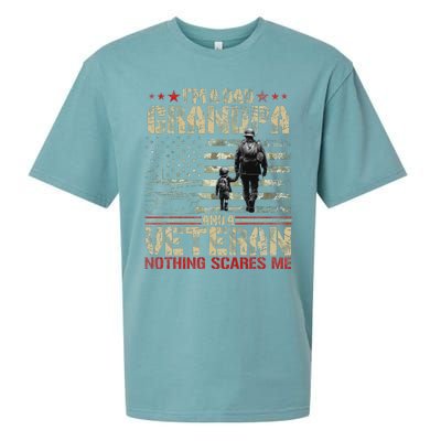 IM A Dad Grandpa And Veteran Fathers Day Papa Grandpa Sueded Cloud Jersey T-Shirt