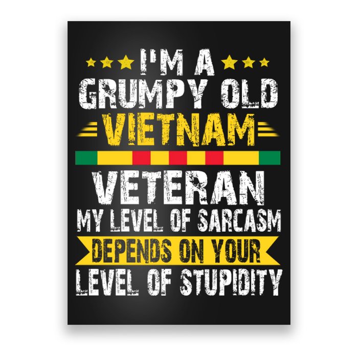 I'm A Dad A Grandpa And A Vietnam Veteran Poster