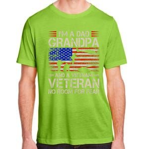 IM A Dad Grandpa And Vietnam Veteran Us Flag Papa Grandpa Adult ChromaSoft Performance T-Shirt