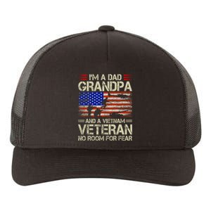 IM A Dad Grandpa And Vietnam Veteran Us Flag Papa Grandpa Yupoong Adult 5-Panel Trucker Hat