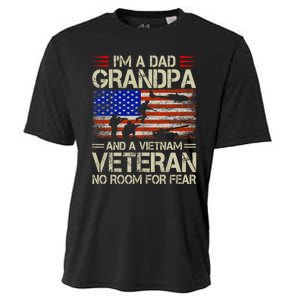 IM A Dad Grandpa And Vietnam Veteran Us Flag Papa Grandpa Cooling Performance Crew T-Shirt