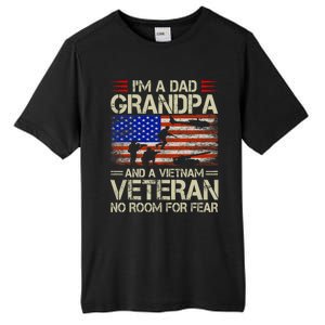 IM A Dad Grandpa And Vietnam Veteran Us Flag Papa Grandpa Tall Fusion ChromaSoft Performance T-Shirt