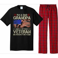 IM A Dad Grandpa And Vietnam Veteran Us Flag Papa Grandpa Pajama Set