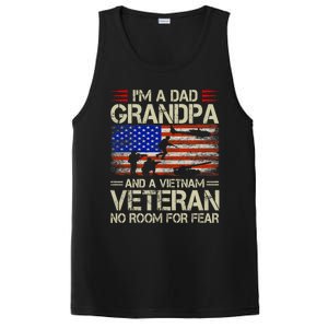 IM A Dad Grandpa And Vietnam Veteran Us Flag Papa Grandpa PosiCharge Competitor Tank