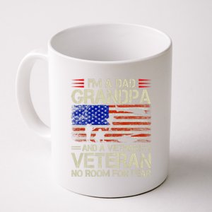 IM A Dad Grandpa And Vietnam Veteran Us Flag Papa Grandpa Coffee Mug