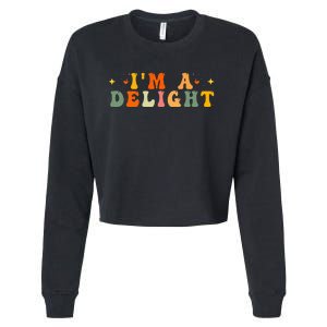 IM A Delight Cropped Pullover Crew