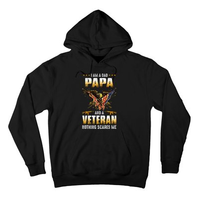 IM A Dad Papa And A Veteran FatherS Day Hoodie