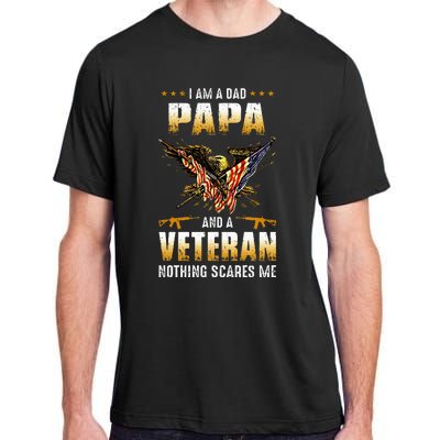 IM A Dad Papa And A Veteran FatherS Day Adult ChromaSoft Performance T-Shirt