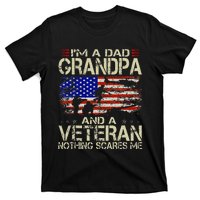 Im A Dad Grandpa And Veteran Fathers Day Papa Grandpa Gifts T-Shirt