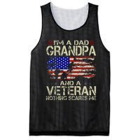 Im A Dad Grandpa And Veteran Fathers Day Papa Grandpa Gifts Mesh Reversible Basketball Jersey Tank