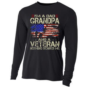 Im A Dad Grandpa And Veteran Fathers Day Papa Grandpa Gifts Cooling Performance Long Sleeve Crew