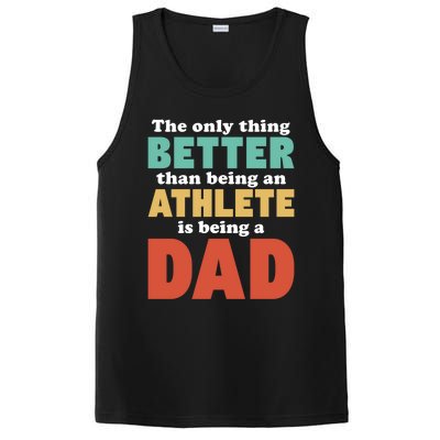 I'm A Dad And Athlete Funny Fatherhood Funny Dad Cute Gift PosiCharge Competitor Tank