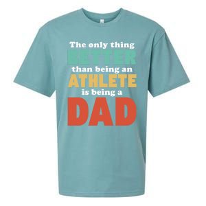 I'm A Dad And Athlete Funny Fatherhood Funny Dad Cute Gift Sueded Cloud Jersey T-Shirt