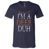 I'm A Deer Duh Halloween Costume V-Neck T-Shirt