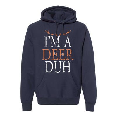 I'm A Deer Duh Halloween Costume Premium Hoodie