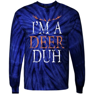 I'm A Deer Duh Halloween Costume Tie-Dye Long Sleeve Shirt