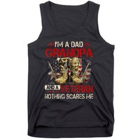 Im A Dad Grandpa And A Veteran American Flag Gists For Dad Tank Top