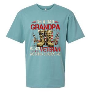 Im A Dad Grandpa And A Veteran American Flag Gists For Dad Sueded Cloud Jersey T-Shirt