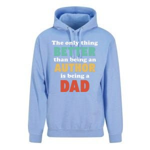 I'm A Dad And Author Funny Fatherhood Funny Dad Gift Unisex Surf Hoodie