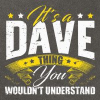 ItS A Dave Thing Cotton Canvas Backpack