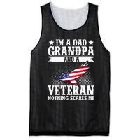 I'm A Dad Grandpa And A Veteran US Flag Veterans Day Mesh Reversible Basketball Jersey Tank