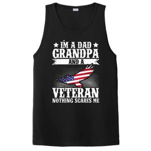 I'm A Dad Grandpa And A Veteran US Flag Veterans Day PosiCharge Competitor Tank