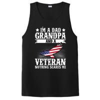 I'm A Dad Grandpa And A Veteran US Flag Veterans Day PosiCharge Competitor Tank