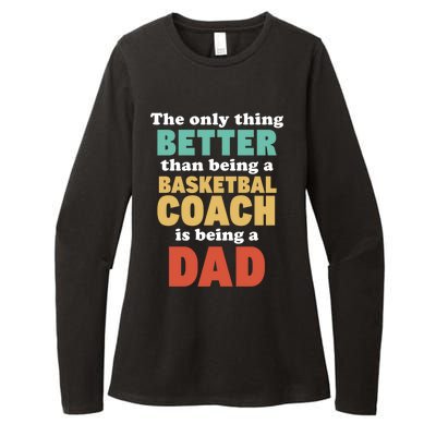 I'm A Dad And Basketball Coach Funny Fatherhood Funny Dad Funny Gift Womens CVC Long Sleeve Shirt