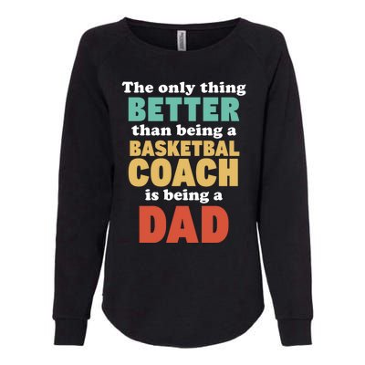 I'm A Dad And Basketball Coach Funny Fatherhood Funny Dad Funny Gift Womens California Wash Sweatshirt