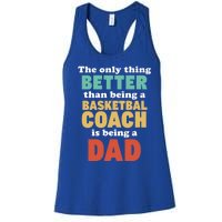 I'm A Dad And Basketball Coach Funny Fatherhood Funny Dad Funny Gift Women's Racerback Tank