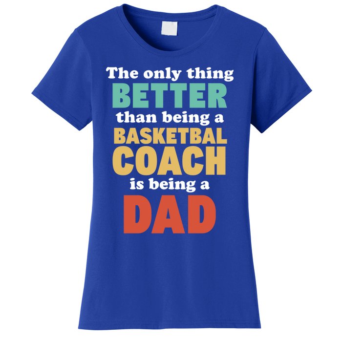 I'm A Dad And Basketball Coach Funny Fatherhood Funny Dad Funny Gift Women's T-Shirt