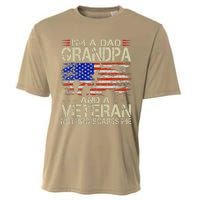 Im A Dad Grandpa And Veteran Fathers Day Papa Grandpa Gifts Cooling Performance Crew T-Shirt