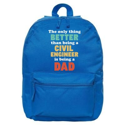 I'm A Dad And Civil Engineer Funny Fatherhood Funny Dad Cute Gift 16 in Basic Backpack