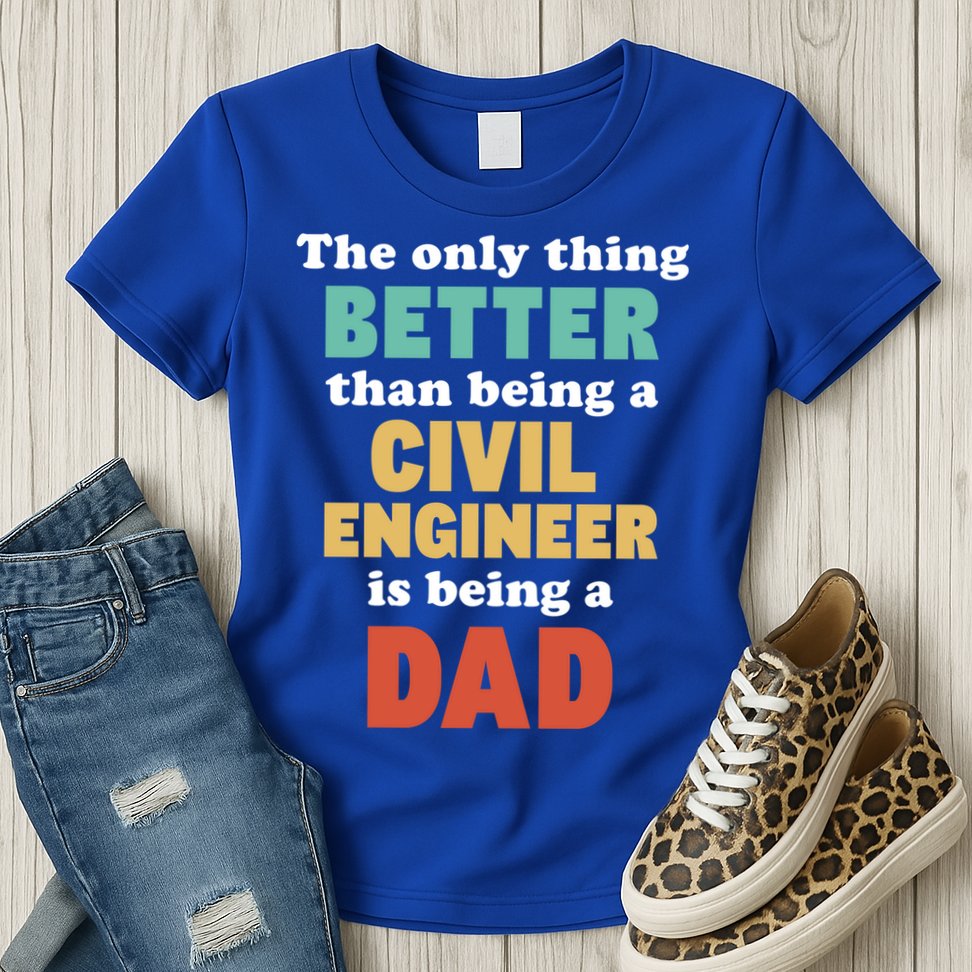 I'm A Dad And Civil Engineer Funny Fatherhood Funny Dad Cute Gift Womens T-Shirt