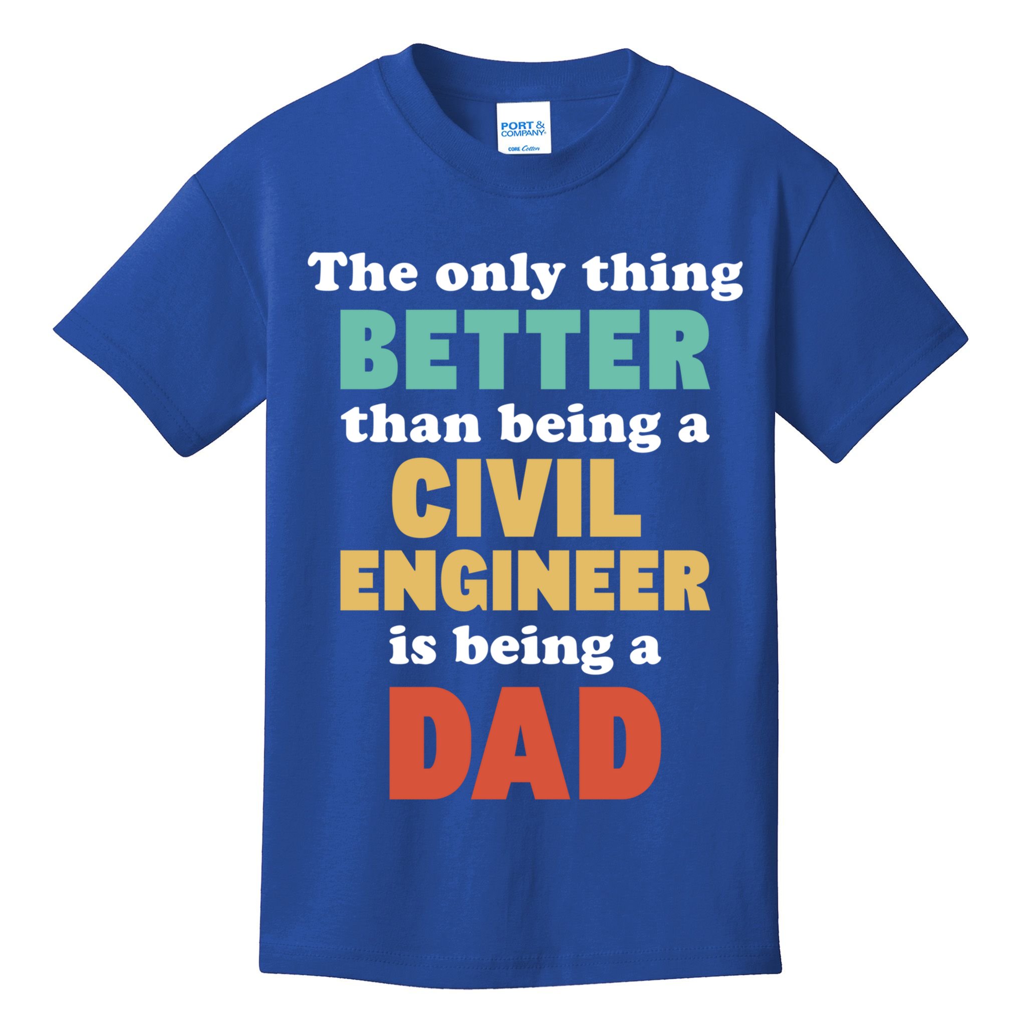 I'm A Dad And Civil Engineer Funny Fatherhood Funny Dad Cute Gift Kids T-Shirt