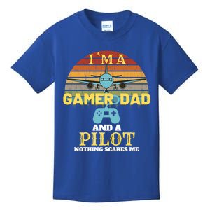 Im A Dad And A Gamer Pilot Video Game Lover Gift Kids T-Shirt