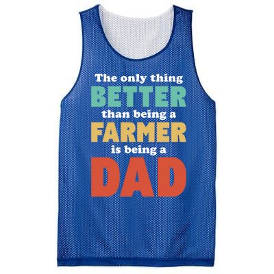 I'm A Dad And Farmer Funny Fatherhood Funny Dad Meaningful Gift Mesh Reversible Basketball Jersey Tank