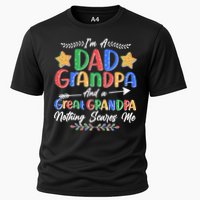 Im A Dad Grandpa And A Great Grandpa Nothing Scares Me Cooling Performance Crew T-Shirt