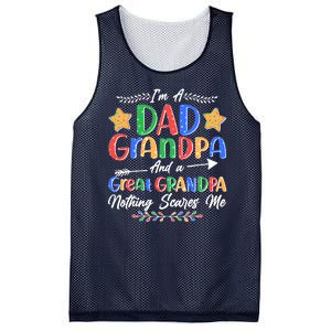 Im A Dad Grandpa And A Great Grandpa Nothing Scares Me Mesh Reversible Basketball Jersey Tank