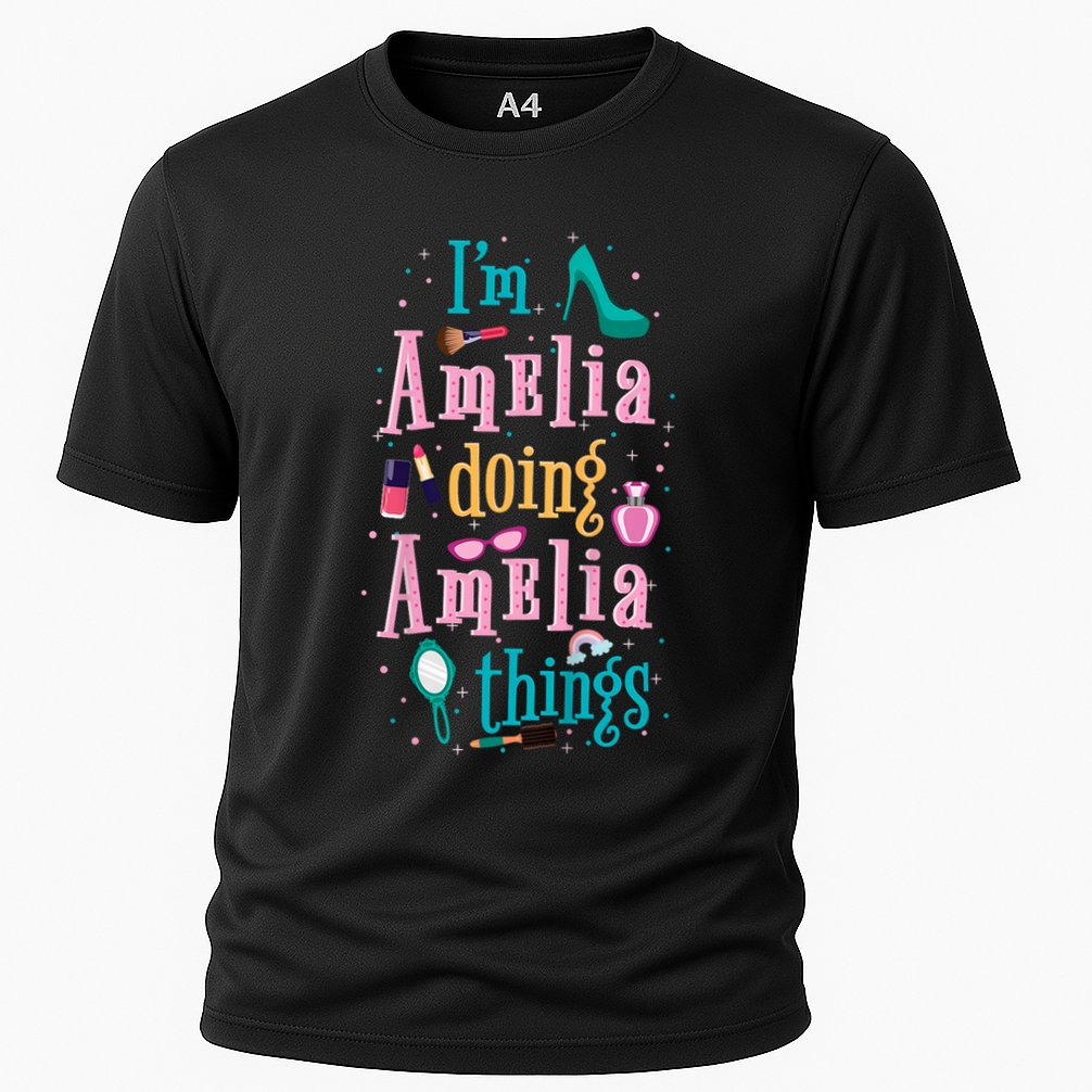 IM Amelia Doing Amelia Things Cute Cooling Performance Crew T-Shirt
