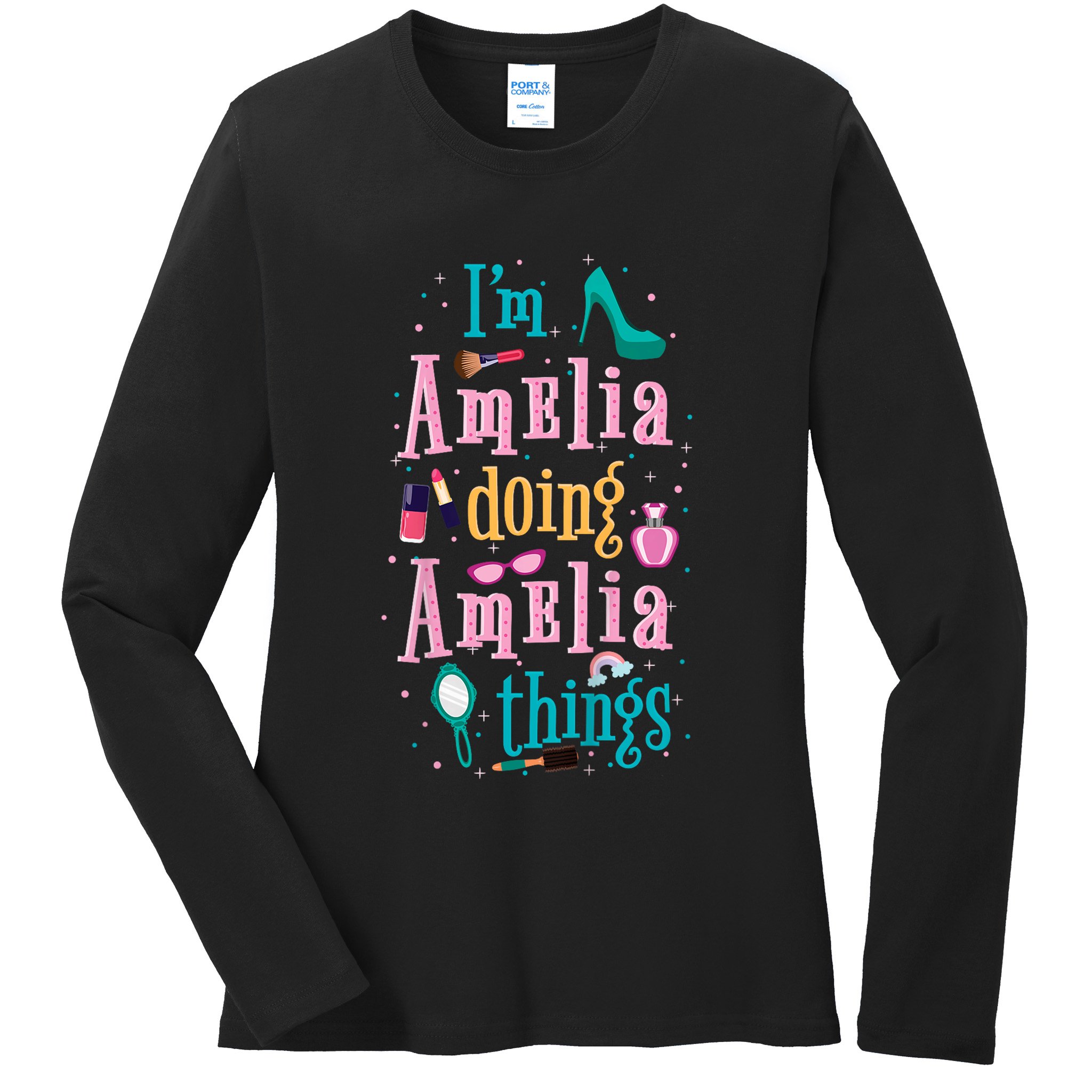 IM Amelia Doing Amelia Things Cute Ladies Long Sleeve Shirt