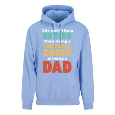 I'm A Dad And Football Coach Funny Fatherhood Funny Dad Gift Unisex Surf Hoodie