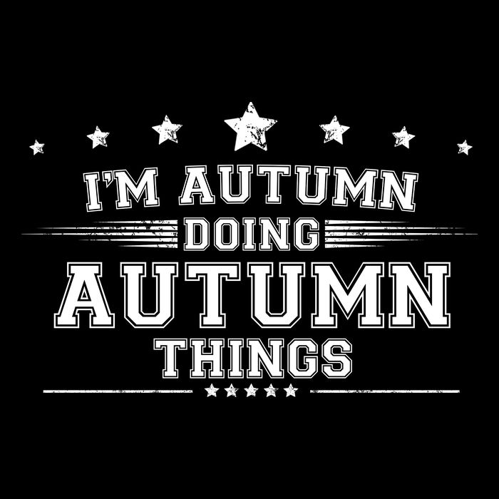 Im Autumn Doing Autumn Things Women's V-Neck T-Shirt