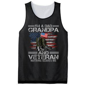 Im A Dad Grandpa And Veteran Fathers Day Mesh Reversible Basketball Jersey Tank