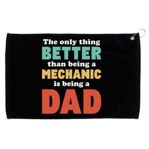 I'm A Dad And Mechanic Funny Fatherhood Funny Dad Gift Grommeted Golf Towel