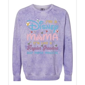 I'm A Diz Nee Mama It’s Like Regular Grandma But More Magical Mother's Day Colorblast Crewneck Sweatshirt